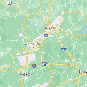 scranton / willkes-barre area map